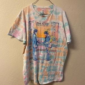 Pink Floyd "Wish You Were Here" tie dye tee size XL